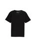 Basic T-Shirt in Waffelstruktur black