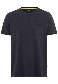 Basic T-Shirt mit Brusttasche aus Organic Cotton night blue