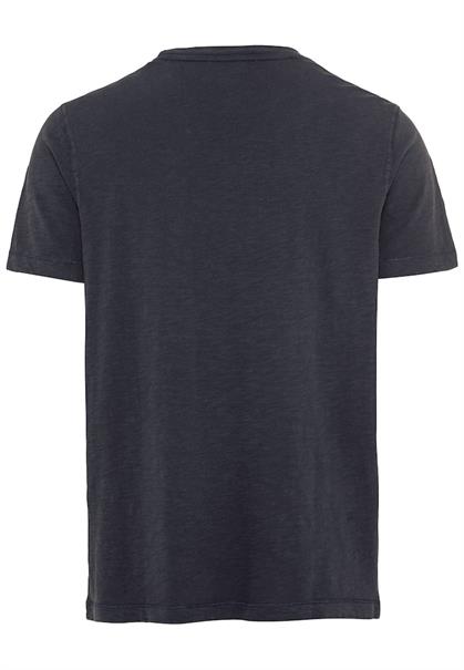 Basic T-Shirt mit Brusttasche aus Organic Cotton night blue