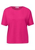 Basic T-Shirt mit Dropped Shoulders magenta dream