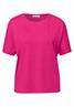 Basic T-Shirt mit Dropped Shoulders magenta dream