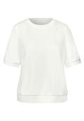Basic T-Shirt mit Kurzarm und Rundhals off white