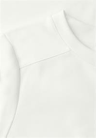 Basic T-Shirt mit Kurzarm und Rundhals off white