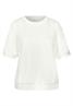 Basic T-Shirt mit Kurzarm und Rundhals off white