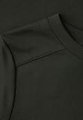 Basic T-Shirt mit Kurzarm und Rundhals oil green
