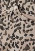 Basic T-Shirt mit Leo-Muster creamy brown