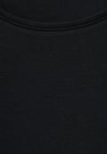 Basic T-Shirt mit Rundhals in Unifarbe black