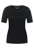 Basic T-Shirt mit Rundhals in Unifarbe black