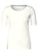 Basic T-Shirt mit Rundhals in Unifarbe vanilla white