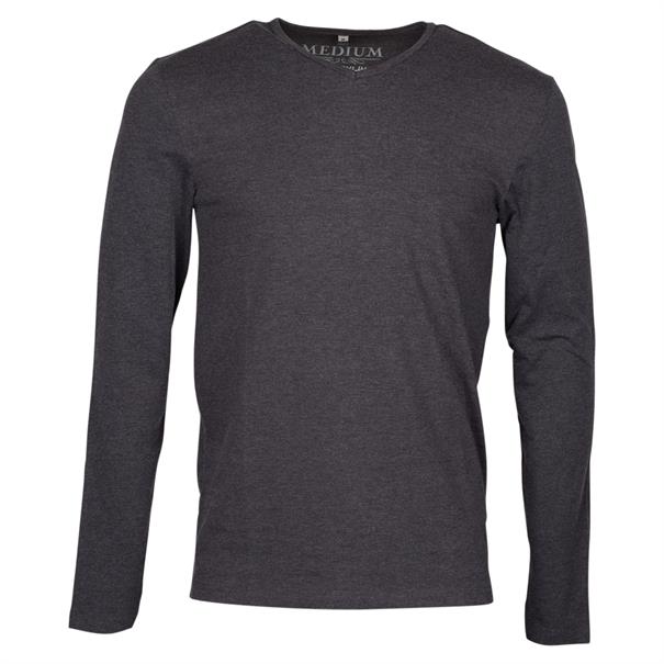BASIC T-SHIRT VITALI anthra melange