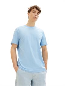 Basic T-Shirt washed out middle blue
