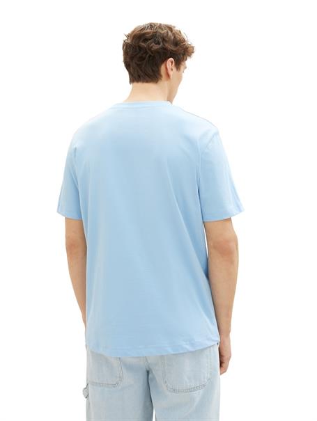 Basic T-Shirt washed out middle blue