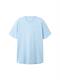 Basic T-Shirt washed out middle blue