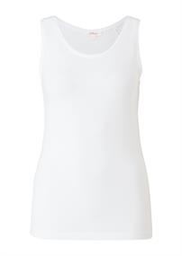 Basic Top aus Jersey weiß