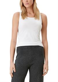 Basic Top aus Jersey weiß