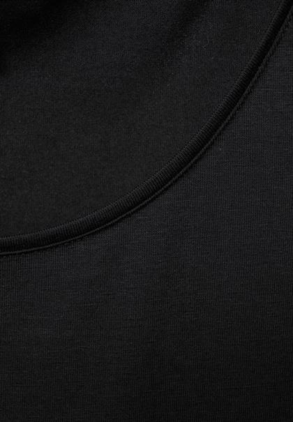 Basic Top in Unifarbe black