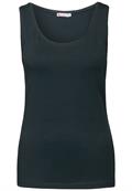 Basic Top in Unifarbe hunter green