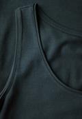 Basic Top in Unifarbe hunter green