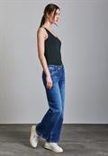 Basic Top in Unifarbe hunter green