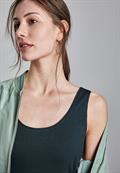 Basic Top in Unifarbe hunter green