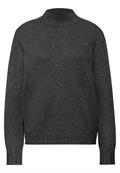 Basic Turtleneck Pullover gravel grey mel.