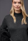 Basic Turtleneck Pullover gravel grey mel.
