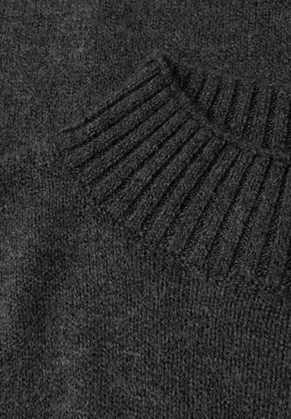 Basic Turtleneck Pullover gravel grey mel.