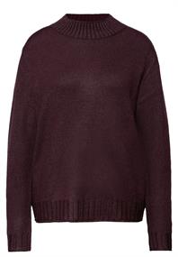 Basic Turtleneck Pullover jazz berry