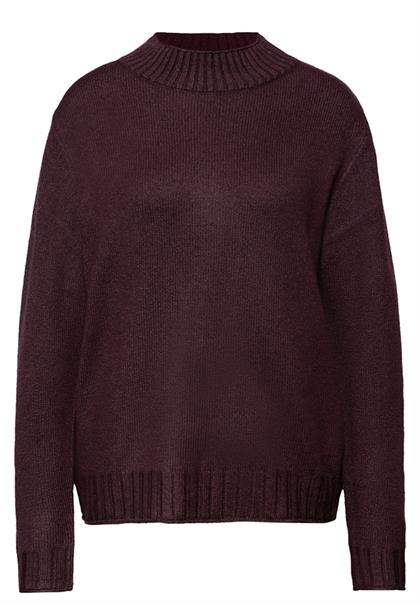 Basic Turtleneck Pullover jazz berry