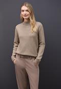 Basic Turtleneck Pullover mocha glow mel.