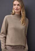 Basic Turtleneck Pullover mocha glow mel.