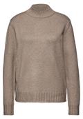 Basic Turtleneck Pullover mocha glow mel.