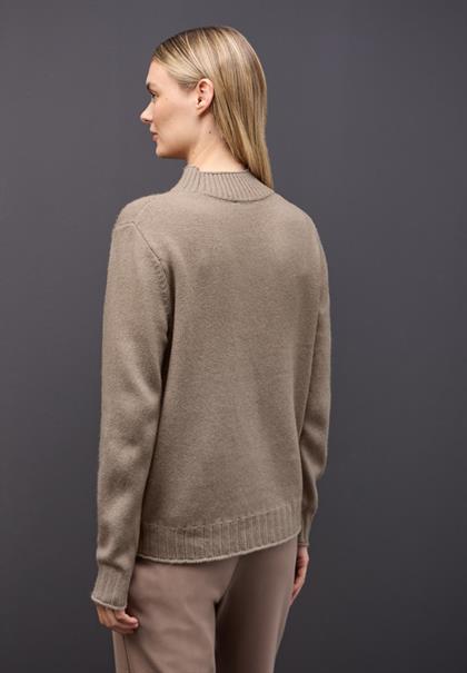 Basic Turtleneck Pullover mocha glow mel.
