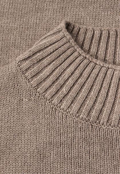 Basic Turtleneck Pullover mocha glow mel.