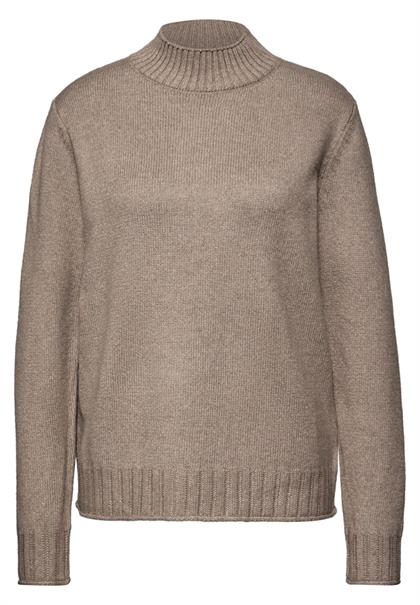 Basic Turtleneck Pullover mocha glow mel.