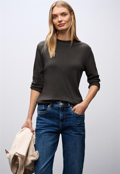 Basic Turtleneck Shirt darkest brown