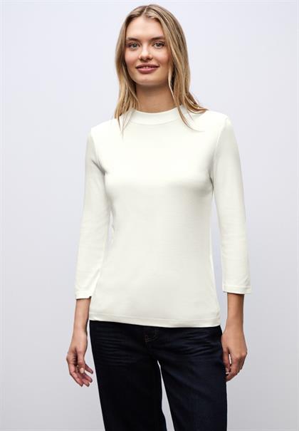 Basic Turtleneck Shirt off white