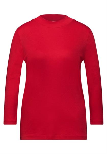 Basic Turtleneck Shirt racing red