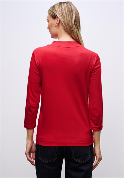Basic Turtleneck Shirt racing red