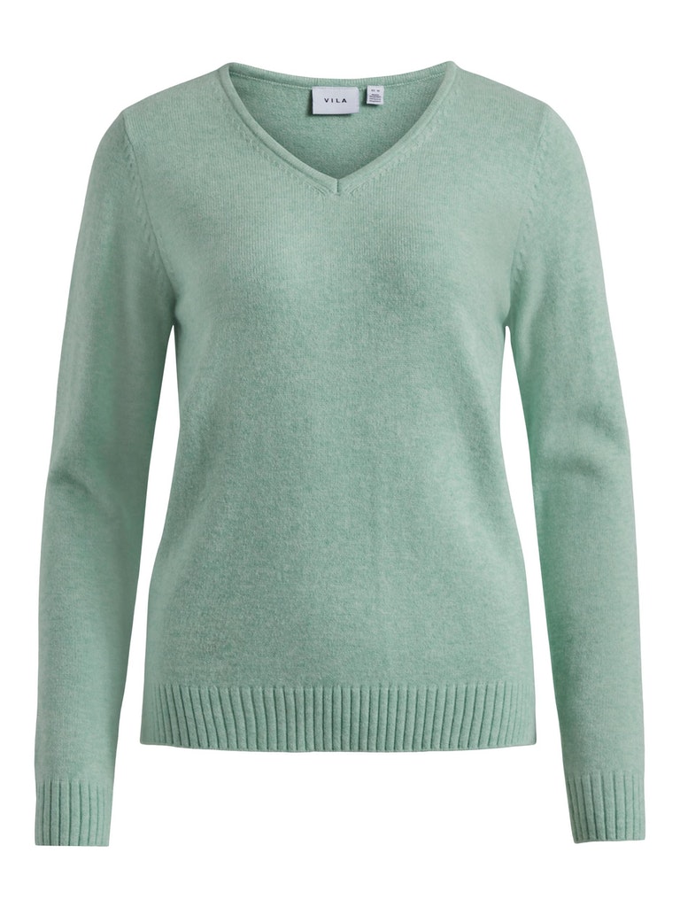 Vila Damen Pullover 14042769 Grayed Jade - jacken für