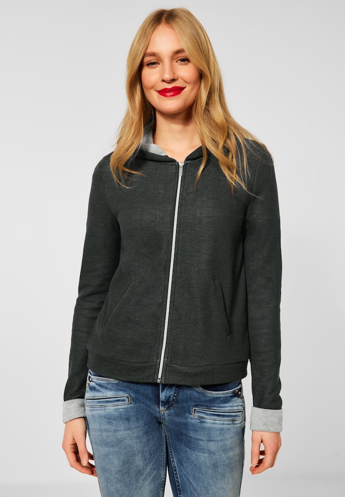 Street One Damen Sweatshirt shiny apple green bequem online kaufen bei