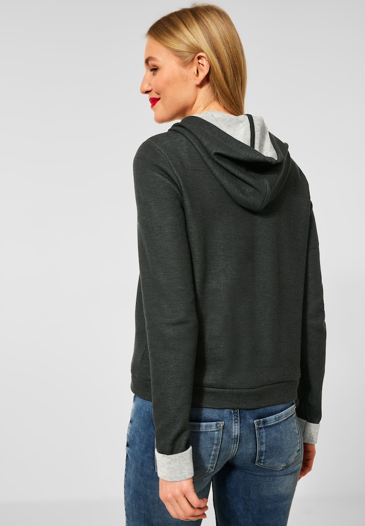 Street One Damen Sweatshirt shiny apple green bequem online kaufen bei