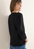 Batwing Shirt mit Tape black