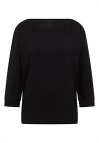 Batwing Shirt mit Tape black