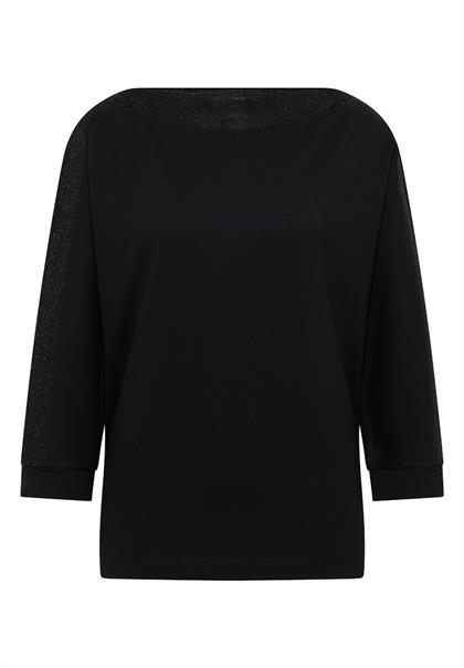 Batwing Shirt mit Tape black