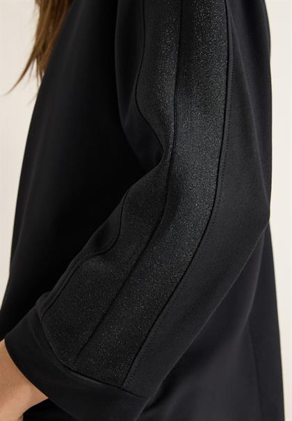 Batwing Shirt mit Tape black