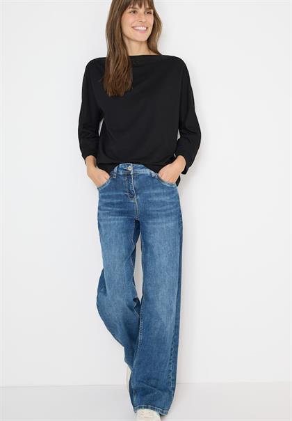 Batwing Shirt mit Tape black