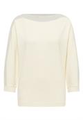 Batwing Shirt mit Tape creamy white