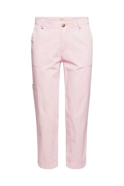 Baumwoll-Hose im Cargo-Look pink