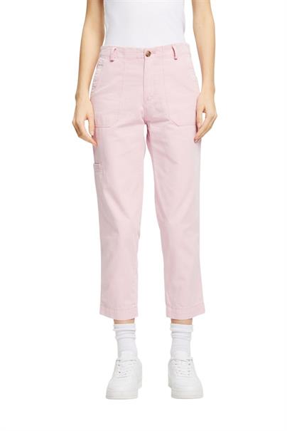 Baumwoll-Hose im Cargo-Look pink